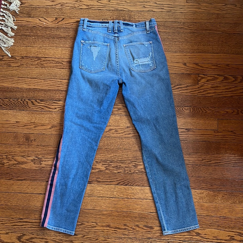 Embellished Ribbon Jeans - Picture 4 of 8